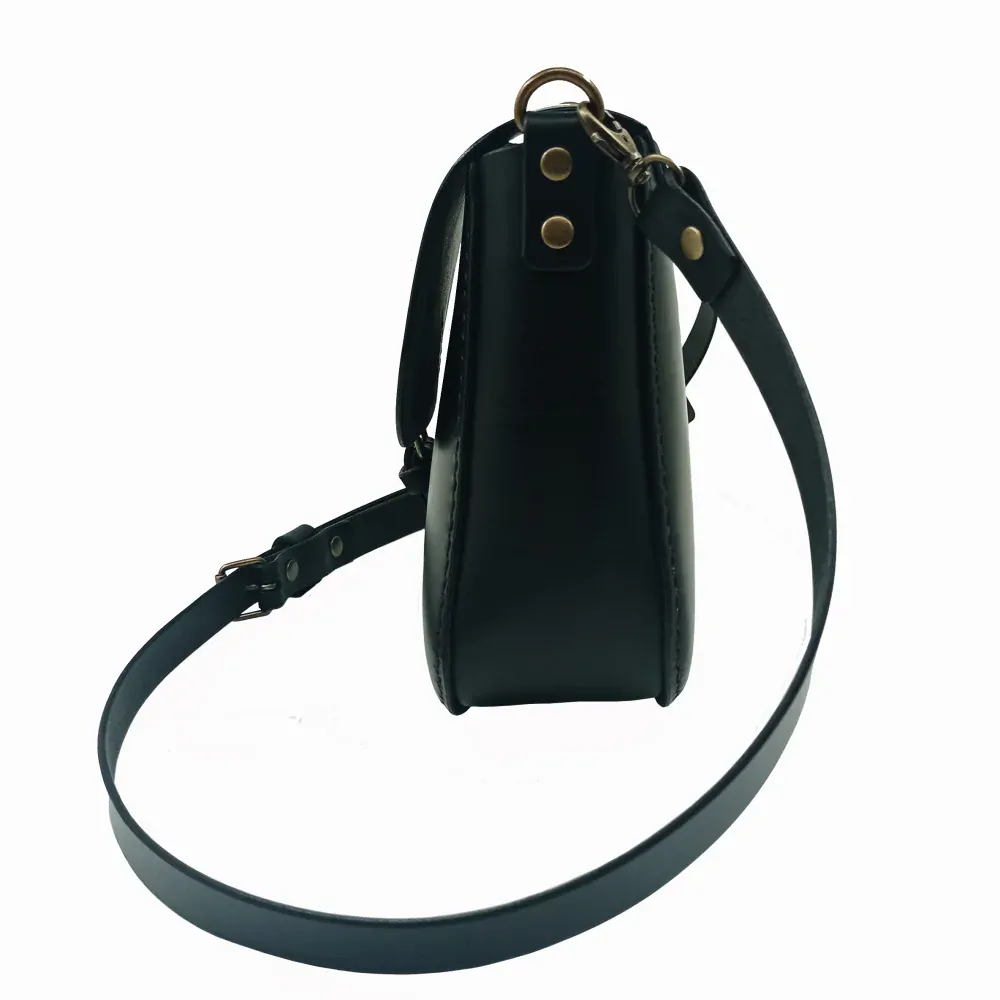 Kožená kabelka Kiara L černá