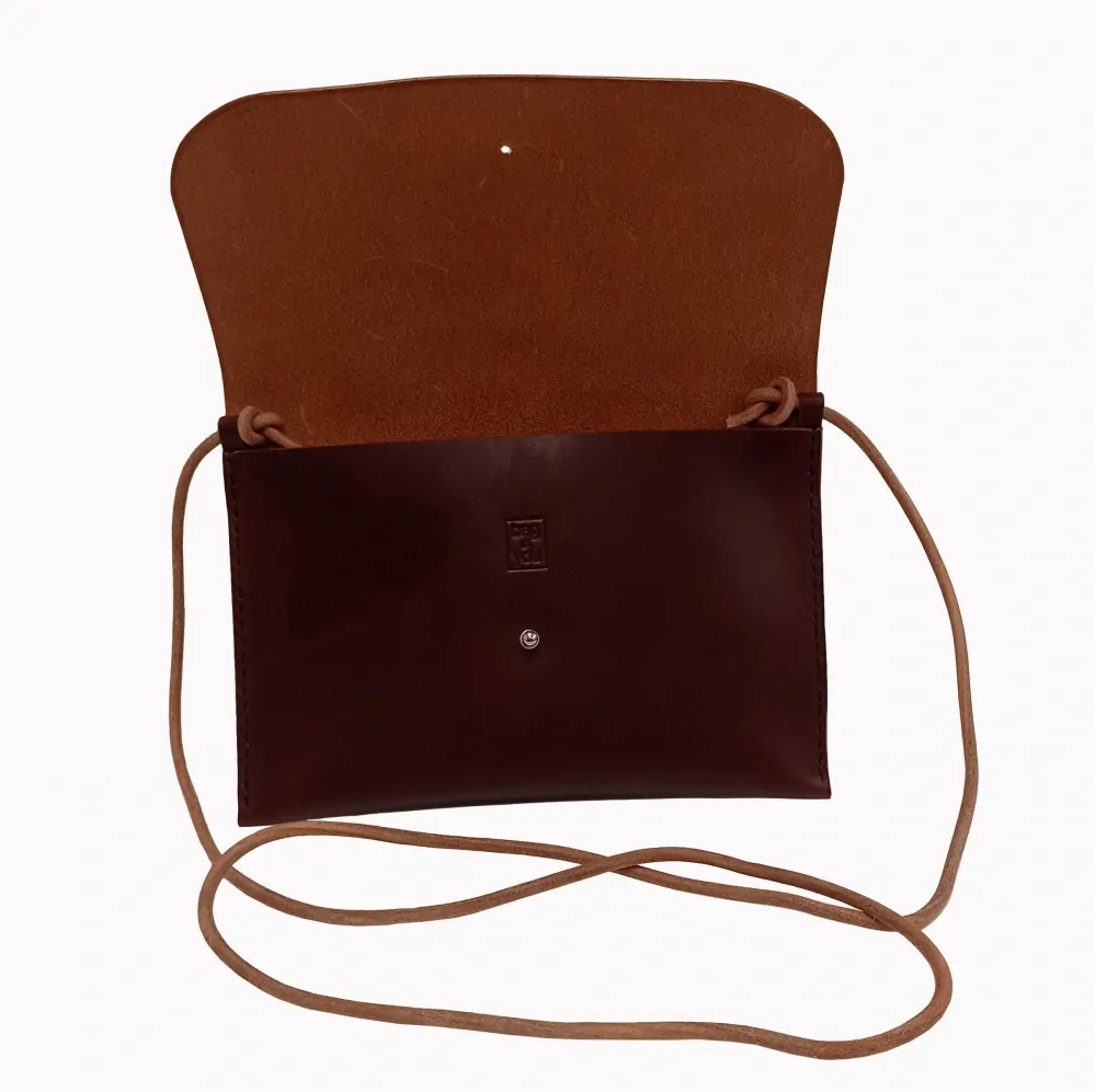 Kožené psaníčko Pia hnědé