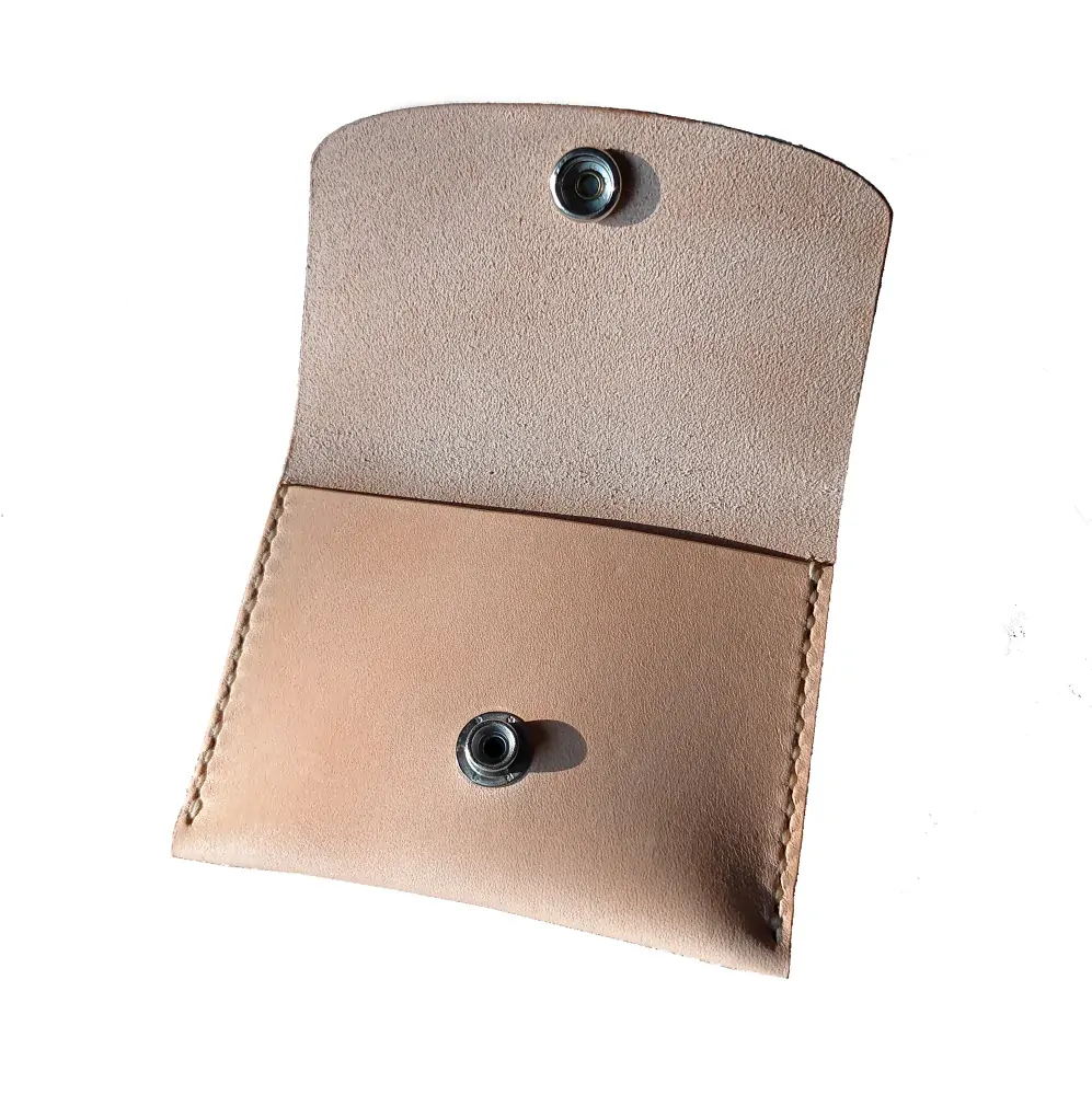 Malá kožená peněženka - přírodní