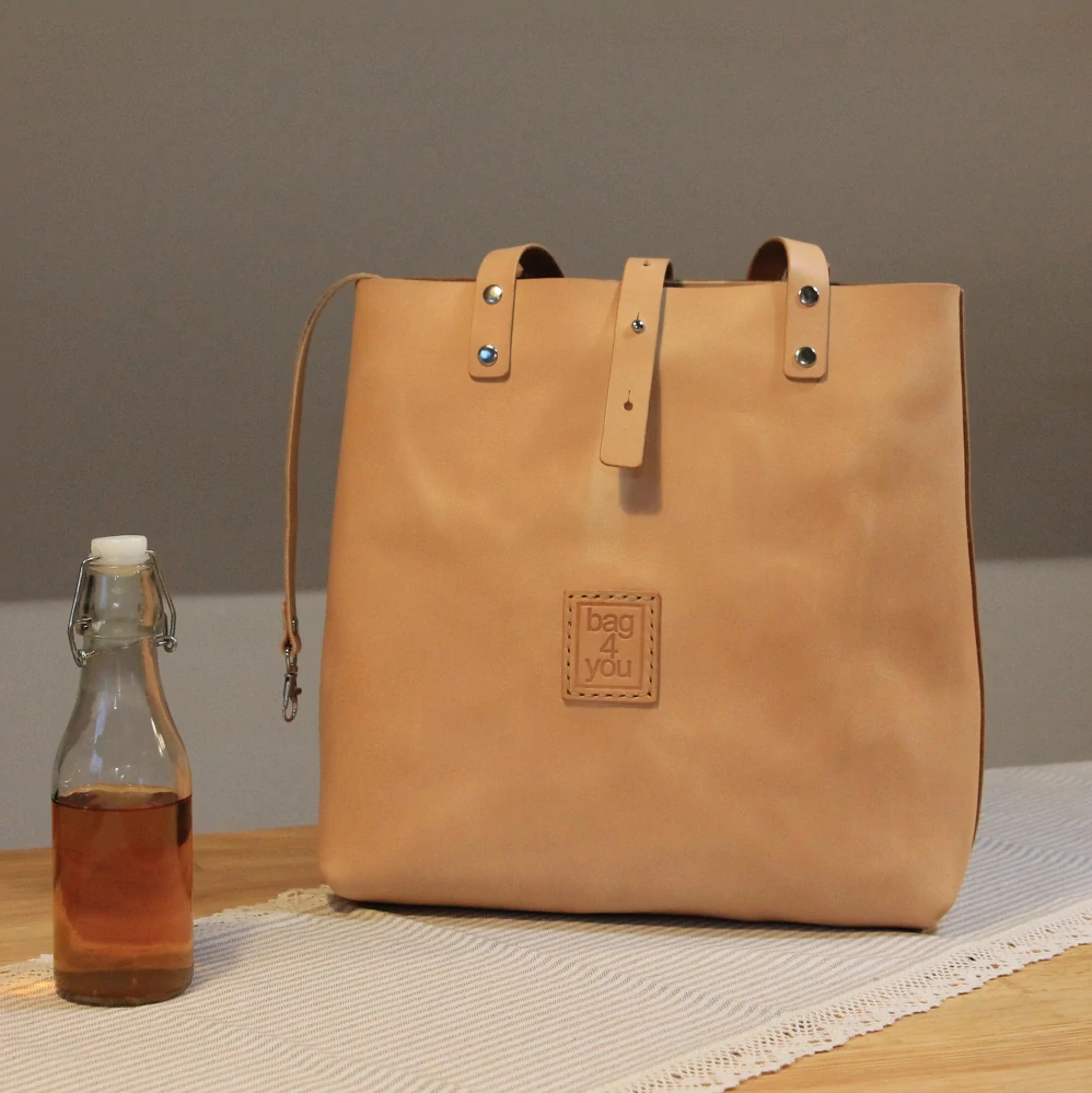 Kožená kabelka Freya přírodní