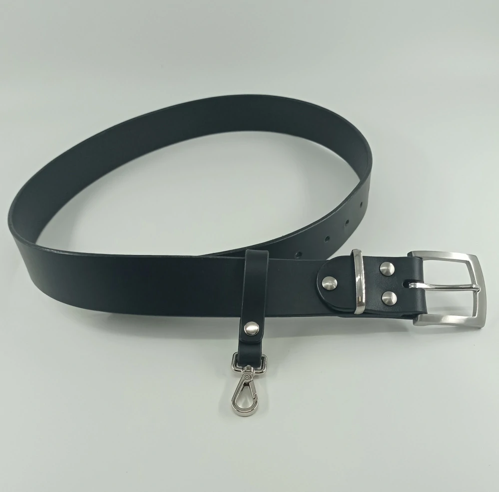 Opasková klíčenka s karabinou černá