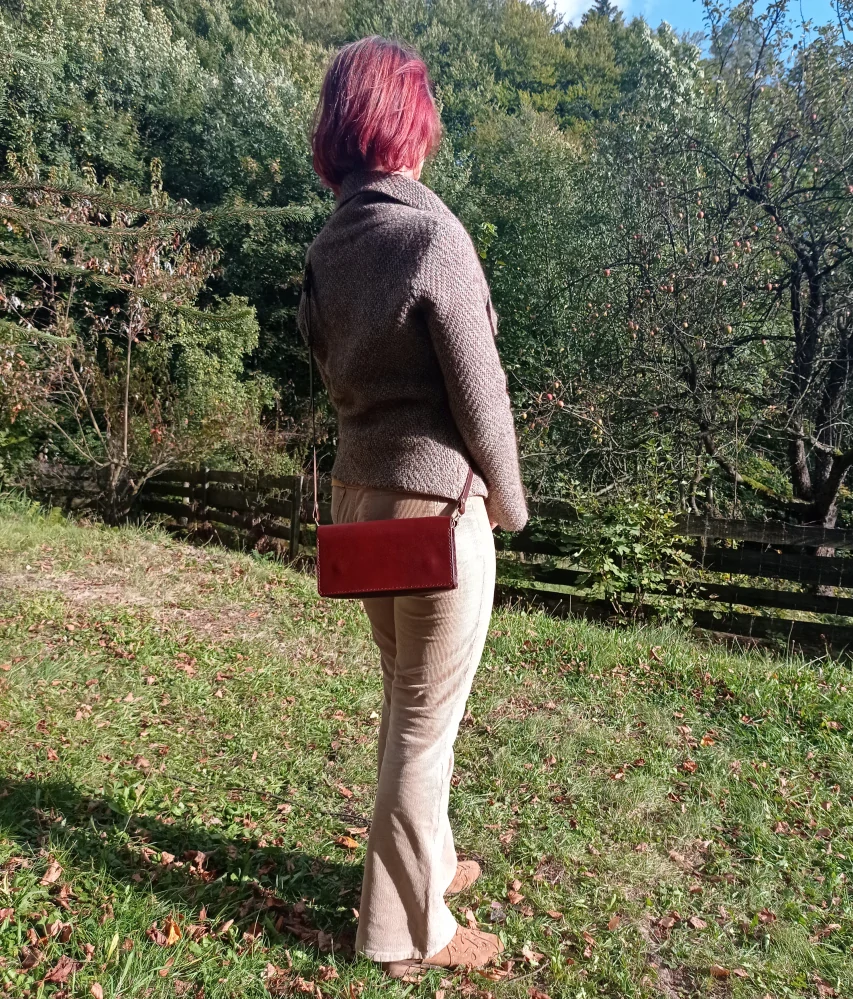 Kožené psaníčko Ebba hnědé