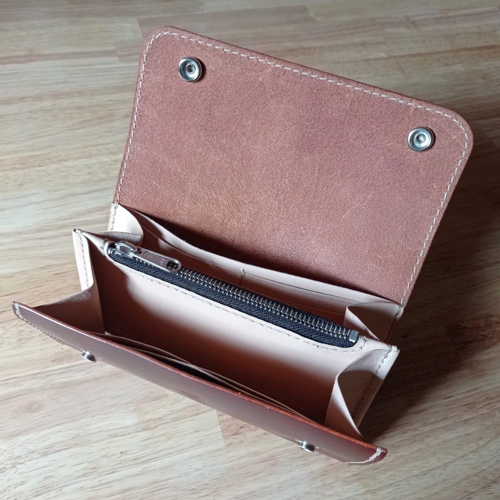 Kožená dámská peněženka hnědá