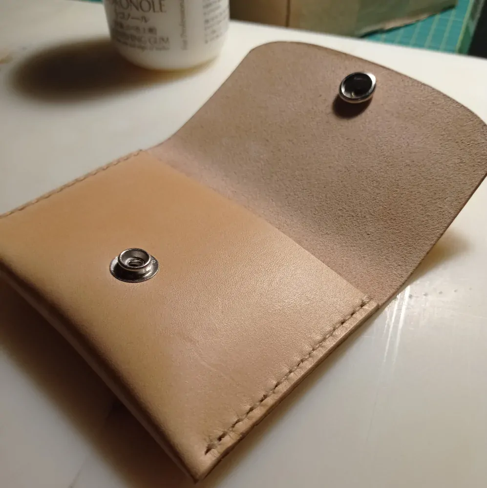 Malá kožená peněženka - přírodní