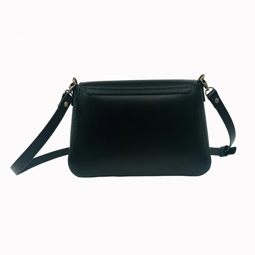 Kožená kabelka Kiara L černá