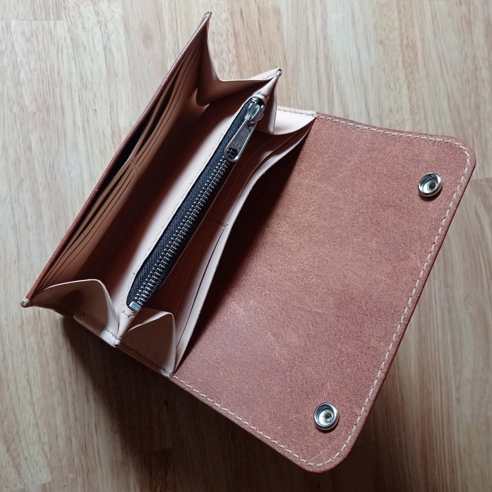 Kožená dámská peněženka hnědá