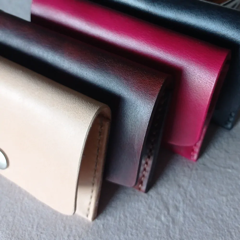 Malá kožená peněženka - červená