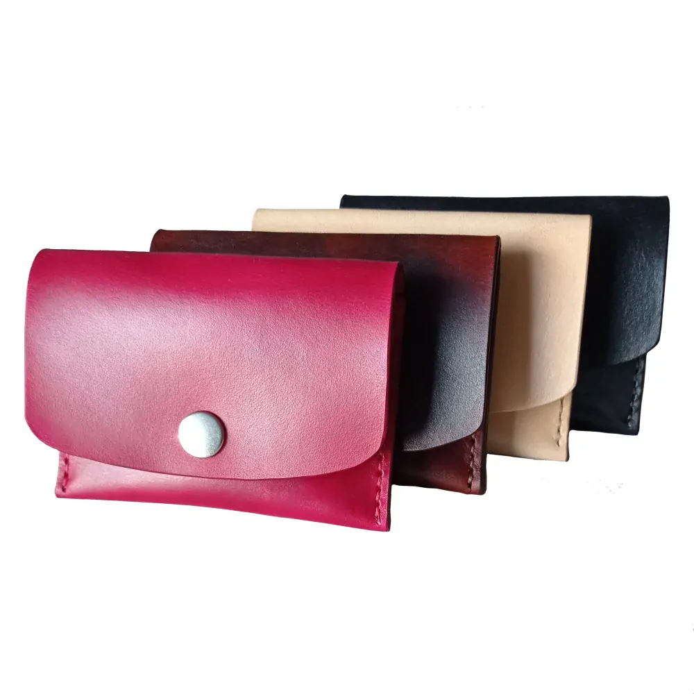 Malá kožená peněženka - přírodní