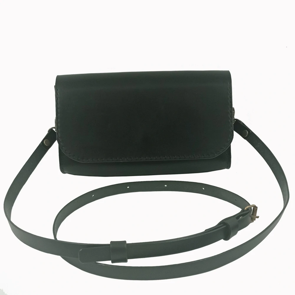 Kožené psaníčko Ebba černé