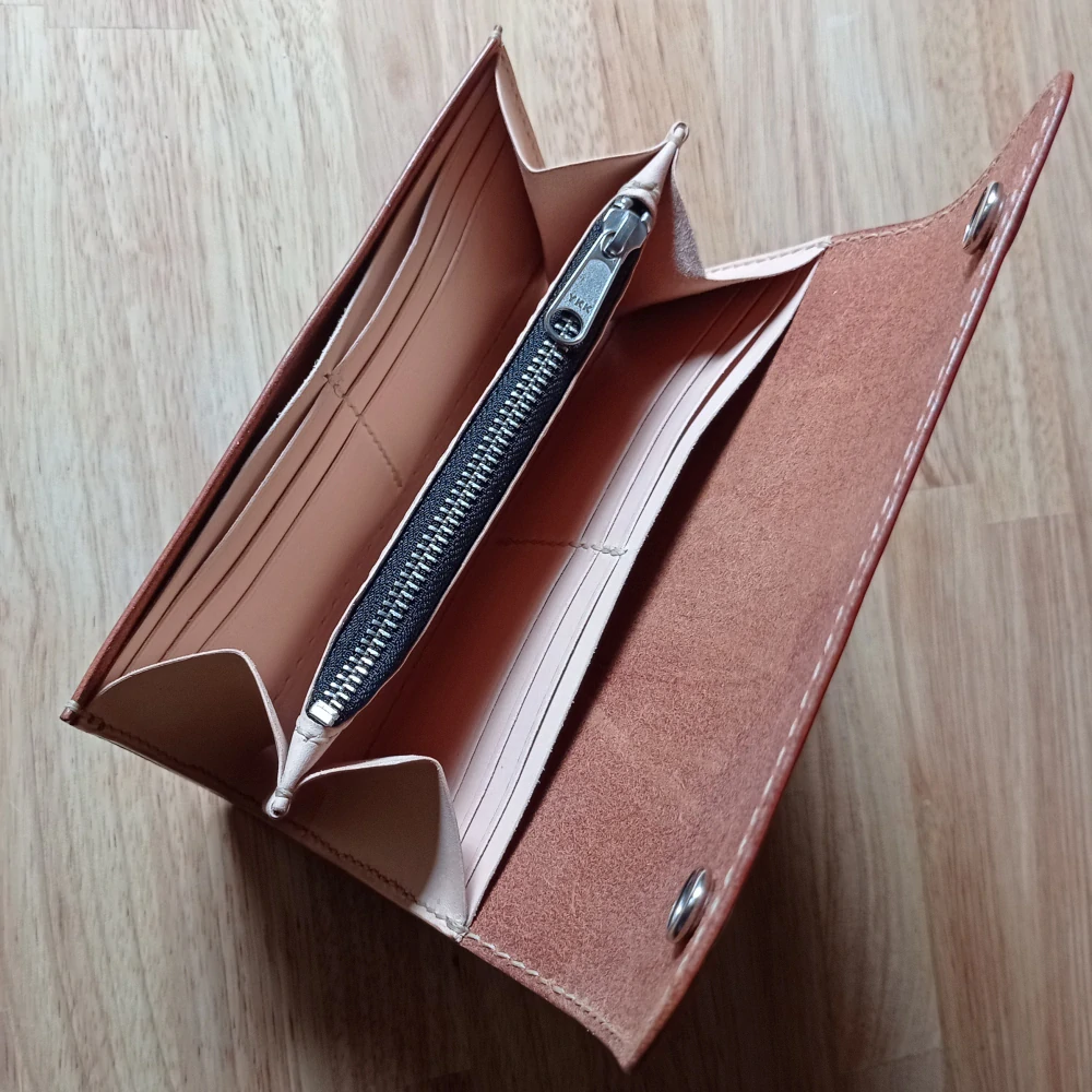 Kožená dámská peněženka hnědá