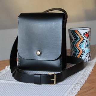 Kožená Torba černá