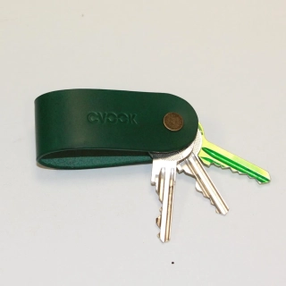 Kožená klíčenka Simple zelená