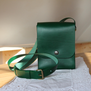 Kožená Torba zelená