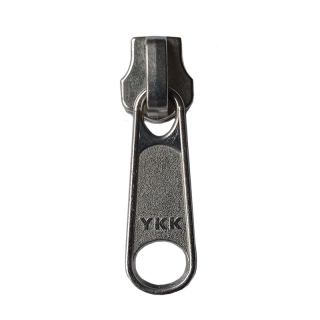 Jezdec zipu YKK - stříbrný